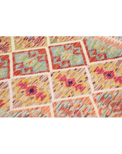 Tappeto Kilim Afghanistan marrone rosso 122x183