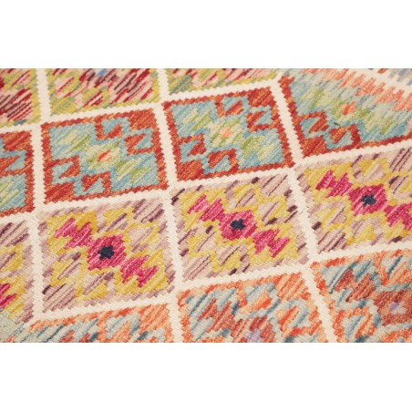 Tappeto Kilim Afghanistan marrone rosso 122x183