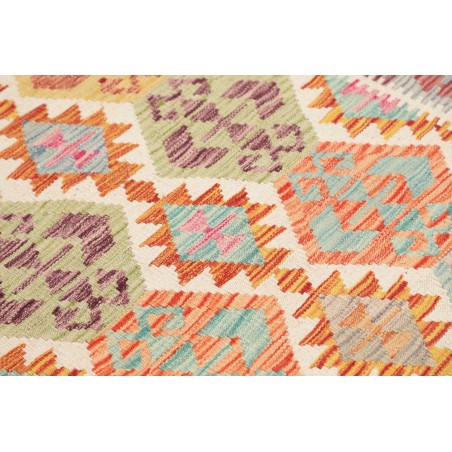 Tappeto Kilim Afghanistan marrone giallo 124x182