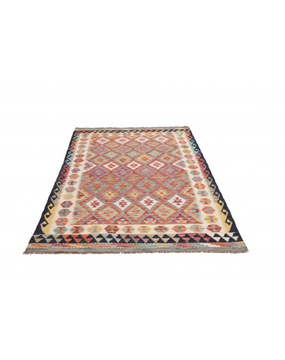 Tappeto Kilim Afghanistan marrone 127x192