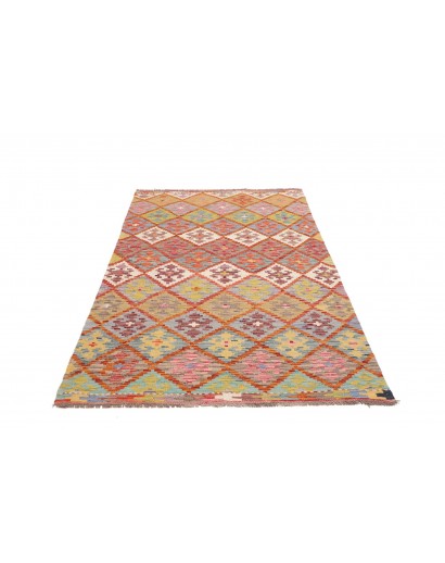 Tappeto Kilim Afghanistan marrone arancione 119x192