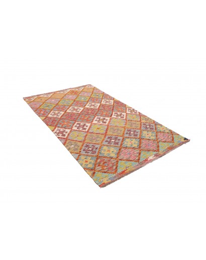 Tappeto Kilim Afghanistan marrone arancione 119x192