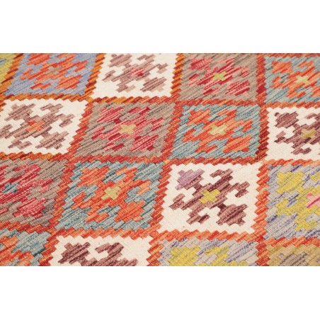Tappeto Kilim Afghanistan marrone arancione 119x192