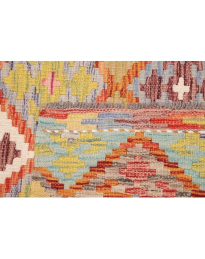 Tappeto Kilim Afghanistan marrone arancione 119x192