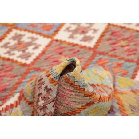 Tappeto Kilim Afghanistan marrone arancione 119x192