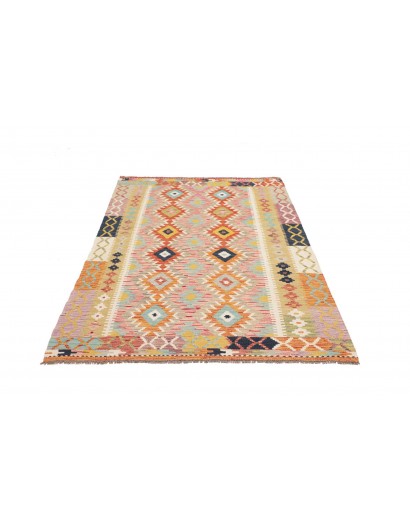 Tappeto Kilim Afghanistan marrone bianco 127x182