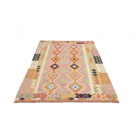 Tappeto Kilim Afghanistan marrone bianco 127x182