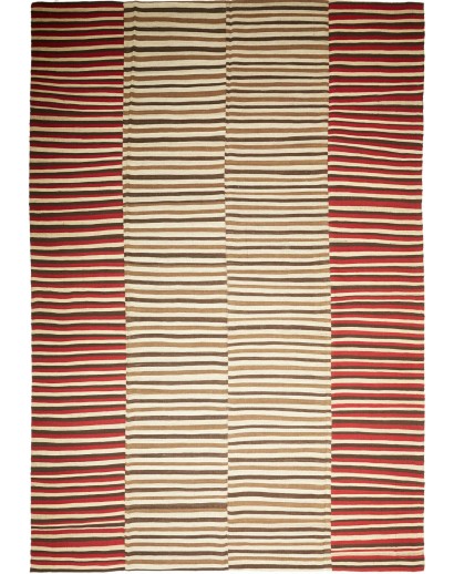 Tappeto Kilim Mazandaran Vintage Persia giallo marrone 263x382