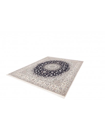 Tappeto Nain 6La Persia bianco azzurro 252x308