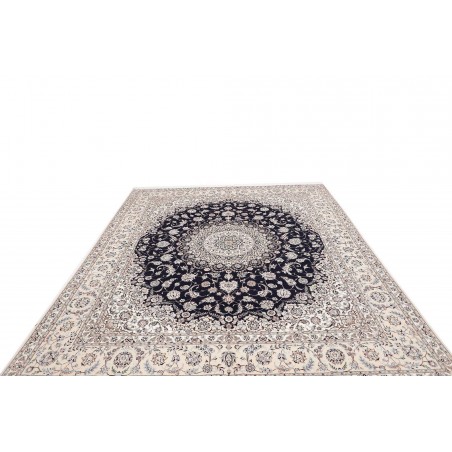Tappeto Nain 6La Persia bianco azzurro 252x308