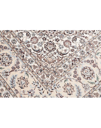 Tappeto Nain 6La Persia bianco azzurro 252x308