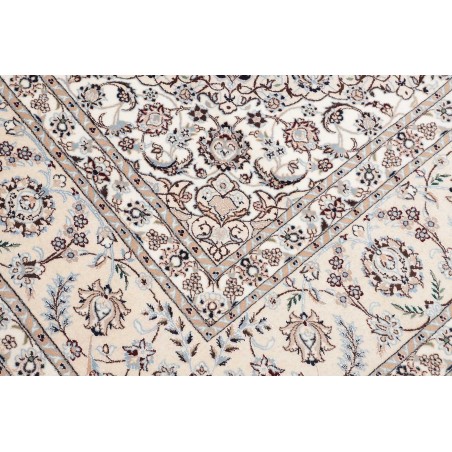 Tappeto Nain 6La Persia bianco azzurro 252x308