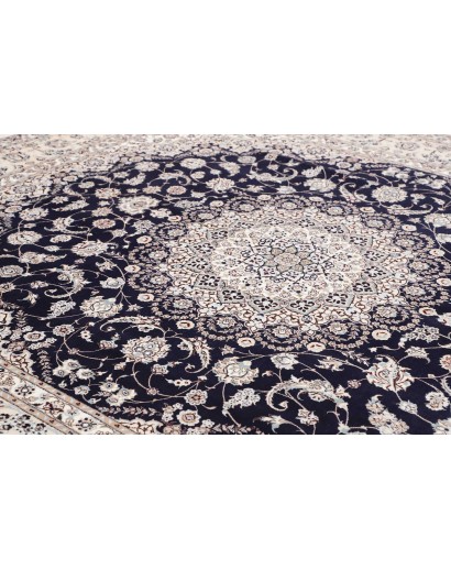 Tappeto Nain 6La Persia bianco azzurro 252x308