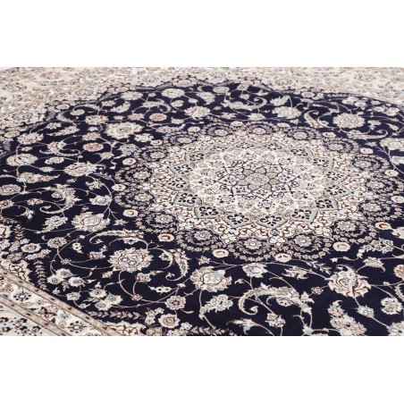 Tappeto Nain 6La Persia bianco azzurro 252x308