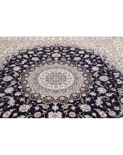 Tappeto Nain 6La Persia bianco azzurro 252x308