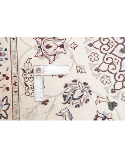 Tappeto Nain 6La Persia bianco azzurro 252x308