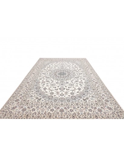 Tappeto Nain 6La Persia bianco grigio 252x356