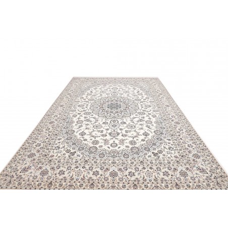 Tappeto Nain 6La Persia bianco grigio 252x356