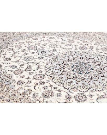 Tappeto Nain 6La Persia bianco grigio 252x356