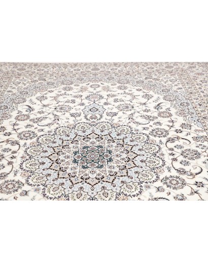Tappeto Nain 6La Persia bianco grigio 252x356