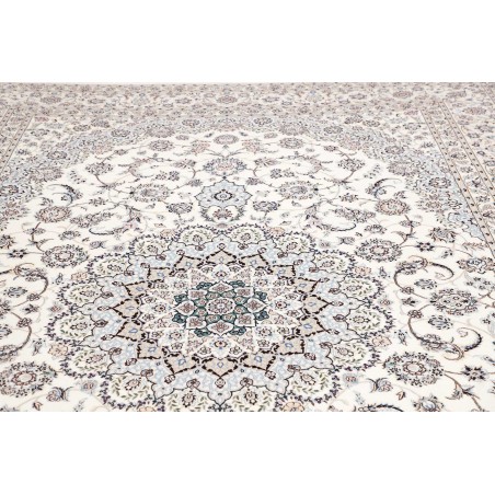Tappeto Nain 6La Persia bianco grigio 252x356