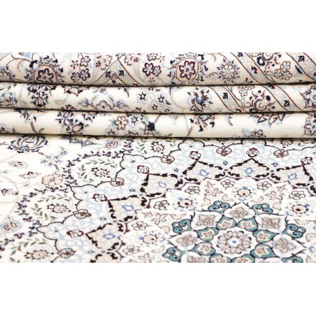 Tappeto Nain 6La Persia bianco grigio 252x356