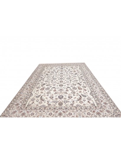 Tappeto Nain 6La Persia bianco azzurro 257x350