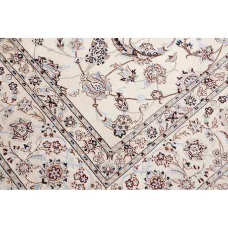 Tappeto Nain 6La Persia bianco azzurro 257x350