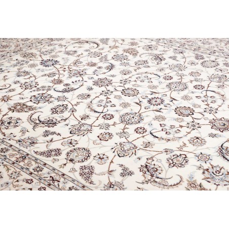 Tappeto Nain 6La Persia bianco azzurro 257x350
