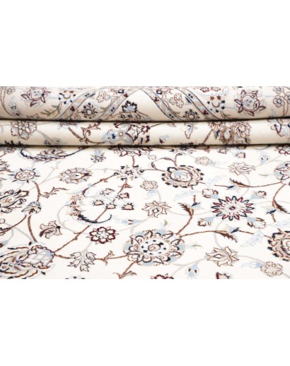 Tappeto Nain 6La Persia bianco azzurro 257x350