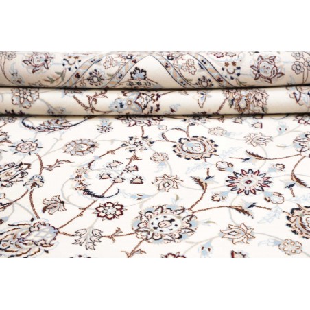 Tappeto Nain 6La Persia bianco azzurro 257x350