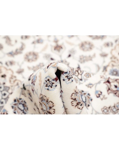 Tappeto Nain 6La Persia bianco azzurro 87x412