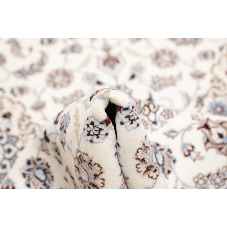 Tappeto Nain 6La Persia bianco azzurro 87x412