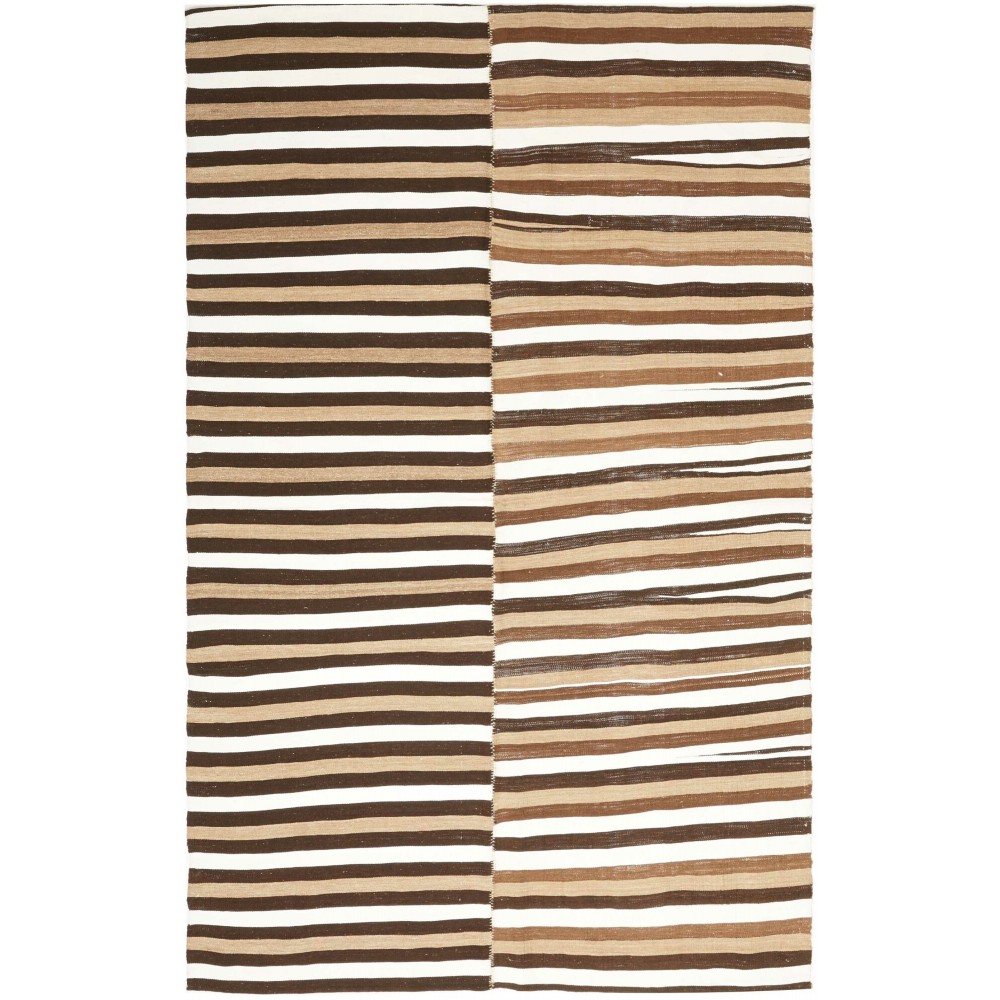 Tappeto Kilim Mazandaran Vintage Persia verde bianco 130x210