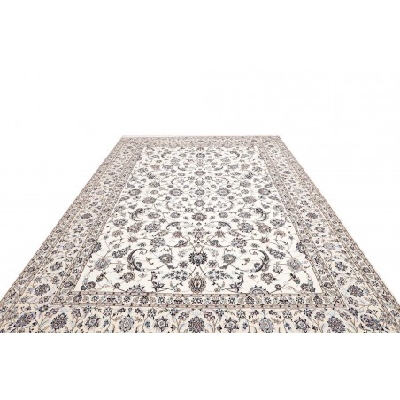 Tappeto Nain 6La Persia bianco grigio 258x356