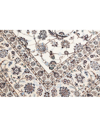 Tappeto Nain 6La Persia bianco grigio 258x356