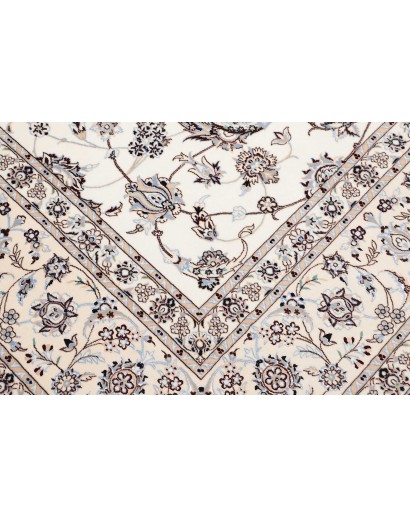 Tappeto Nain 6La Persia bianco grigio 251x356