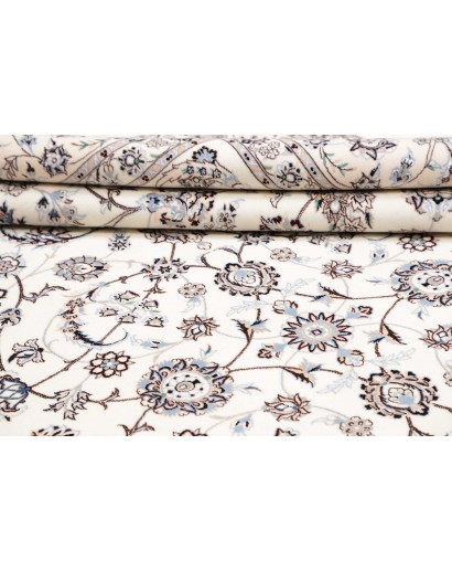 Tappeto Nain 6La Persia bianco grigio 251x356