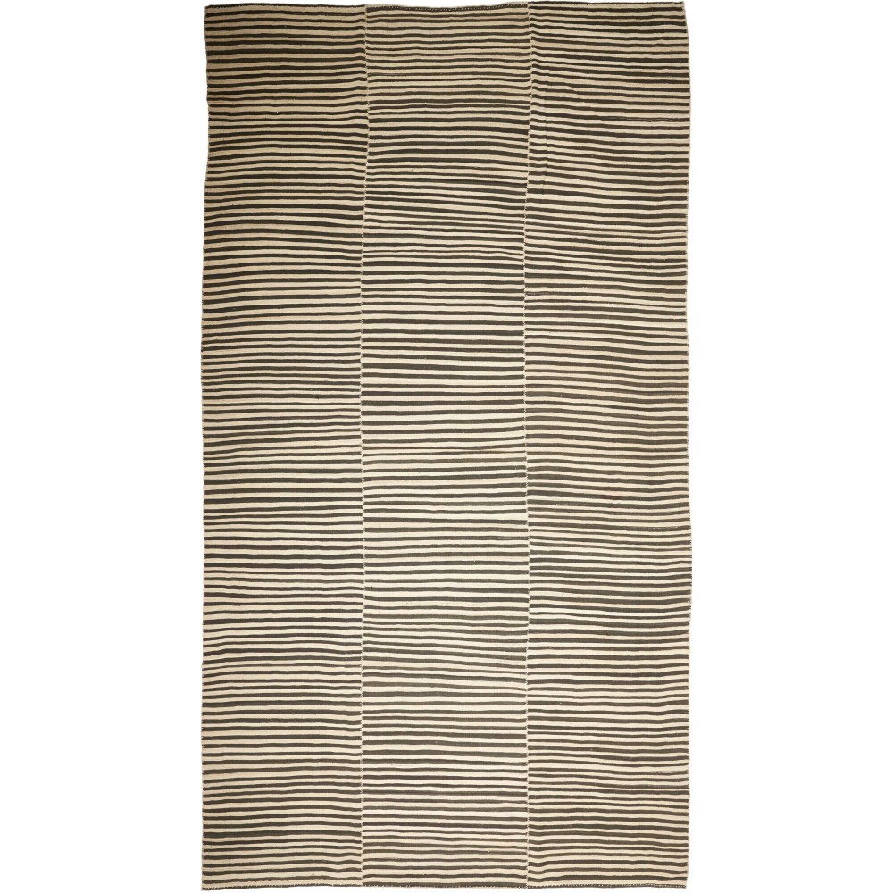 Tappeto Kilim Mazandaran Vintage Persia beige giallo 221x418