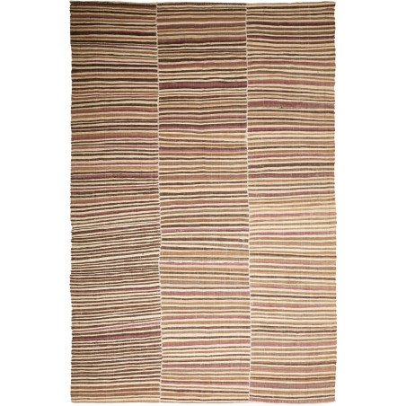 Tappeto Kilim Mazandaran Vintage Persia marrone verde 216x347