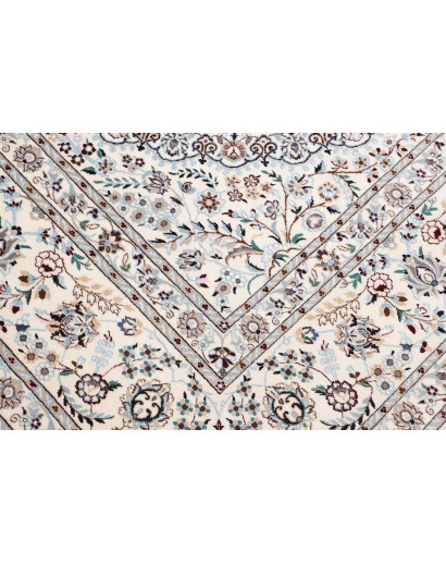 Tappeto Nain 6La Persia bianco grigio 211x303