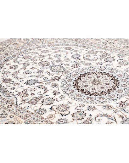Tappeto Nain 6La Persia bianco grigio 211x303