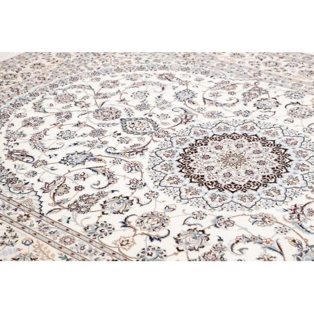 Tappeto Nain 6La Persia bianco grigio 211x303