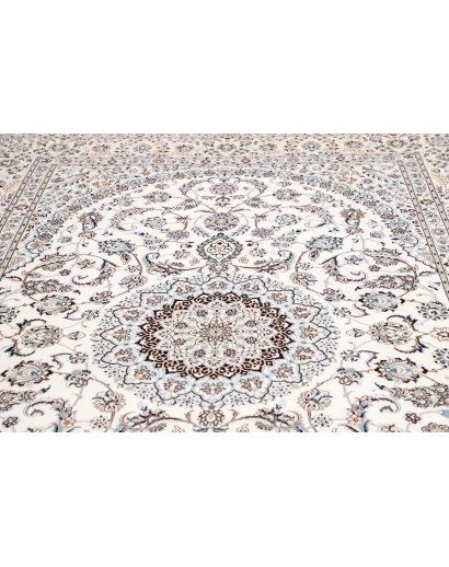 Tappeto Nain 6La Persia bianco grigio 211x303