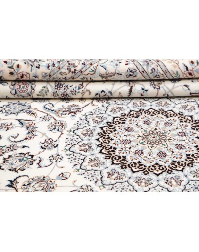 Tappeto Nain 6La Persia bianco grigio 211x303