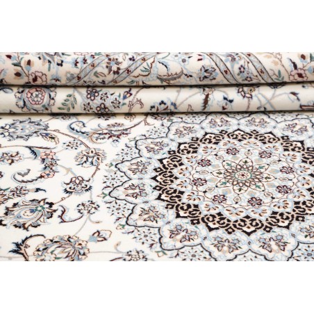 Tappeto Nain 6La Persia bianco grigio 211x303