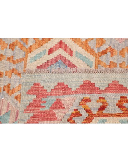 Tappeto Kilim Afghanistan marrone azzurro 154x200