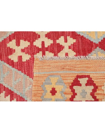 Tappeto Kilim Afghanistan beige giallo 142x200