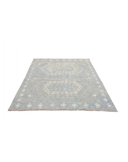 Tappeto Kilim Afghanistan beige azzurro 150x200