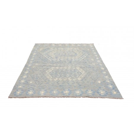 Tappeto Kilim Afghanistan beige azzurro 150x200